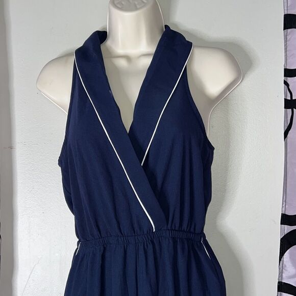 Forever 21 Contemporary Navy Blue Jumpsuit Small - Picture 10 of 14
